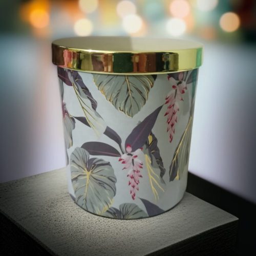 Jar  Aarom Candle Pineapple & Bergamot orange Fragrance