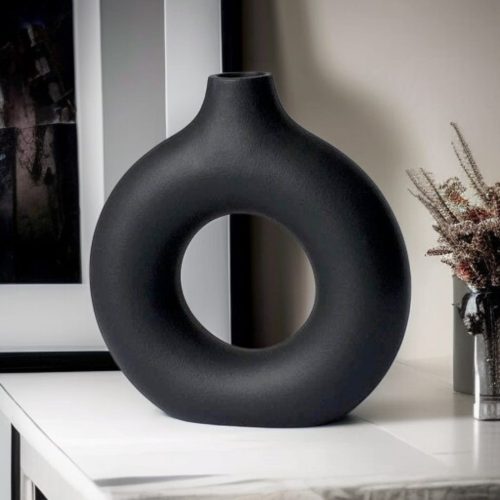 Handcrafted Aesthetic Donut Vase