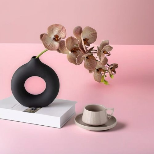 Handcrafted Aesthetic Donut Vase