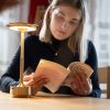 Golden Color Premium Wireless Table Lamp With Touch Sensor (Rechargeable)
