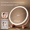 S47b803c111a9480c80f17d2cb1e1bd00G Rotating LED Touch Control Desktop Makeup Mirror