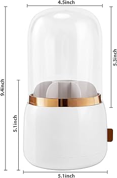 Rotating 360°Makeup Brushes Organizer