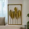 Gold Leaf Metal Wall Decor