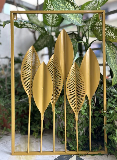Gold Leaf Metal Wall Decor
