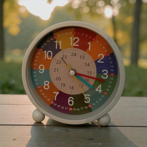 Rechargeable Colorful Metal Small Alarm Clock