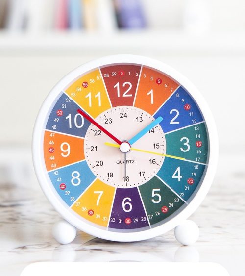 Rechargeable Colorful Metal Small Alarm Clock