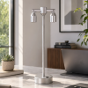 Industrial Minimalist Table Lamp (Silver Color)