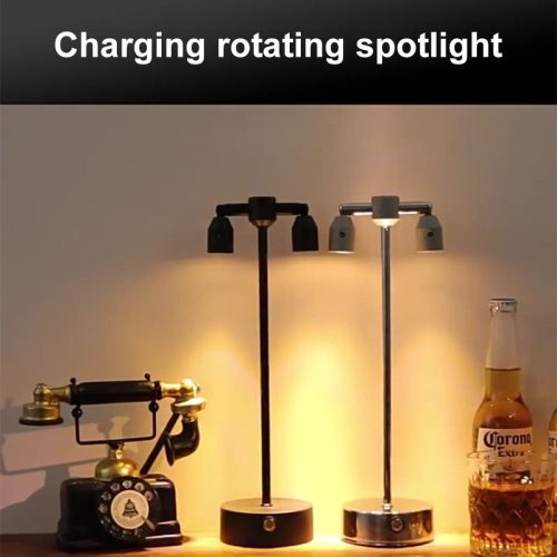 Industrial Minimalist Table Lamp (Silver Color)