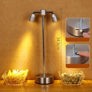 Industrial Minimalist Table Lamp (Silver Color)