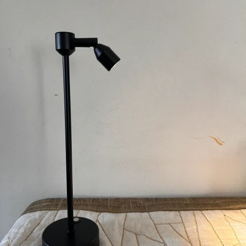 Minimalist Industrial Table Lamp “Single Light” (Black Color)