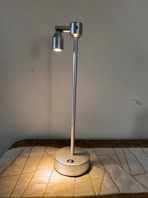 IMG_2949.JPG Minimalist Industrial Table Lamp - "Single Light" (Silver Color)